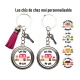 Porte clés "Les clés de chez moi personnalisable"