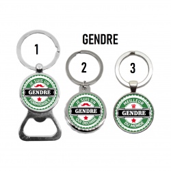 Porte clés Gendre, décapsuleur, Gendre qui déchire, Formidable, meilleur du monde
