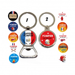 Porte clés décapsuleur pompier