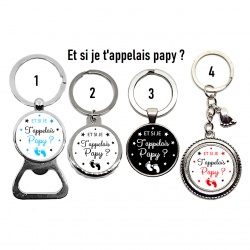 Porte clés, décapsuleur futur papy "Et si je t'appelais papy ?"