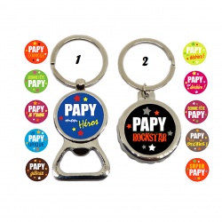 Porte clés, décapsuleur papy
