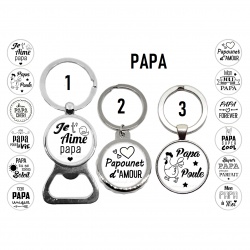 Porte clés, décapsuleur papa