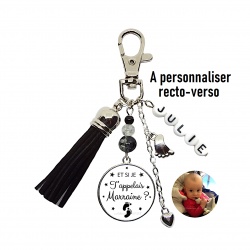 Porte clés Et si je t'appelais marraine ?