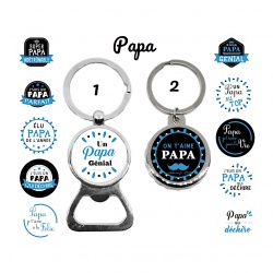 Porte clés, décapsuleur papa 12 modèles au choix