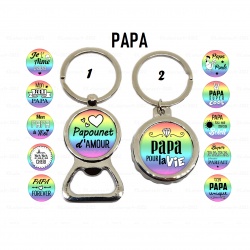 Porte clés, décapsuleur papa