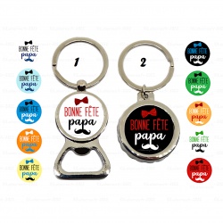 Porte clés décapsuleur Bonne fête papa