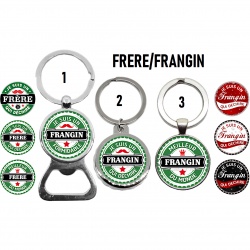 Porte clés, décapsuleur Frère, Frangin