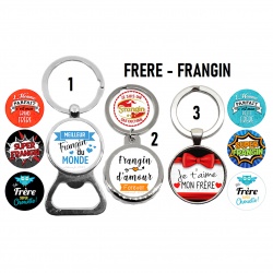 Porte clés, décapsuleur frère, frangin