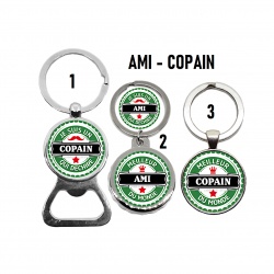 Porte clés, décapsuleur AMI-COPAIN