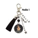 Porte clés ou Bijou de sac PIN-UP ton noir personnalisé