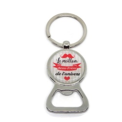 Porte clés décapsuleur "Le meilleur beau-frère de l'univers"