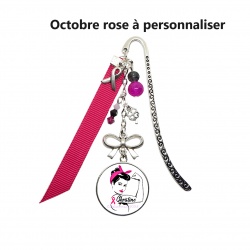 Marque-pages Octobre rose à personnaliser