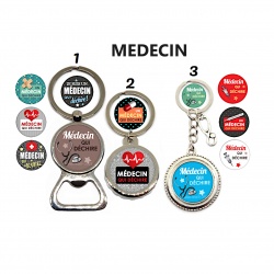 Porte clés, décapsuleur médecin qui déchire