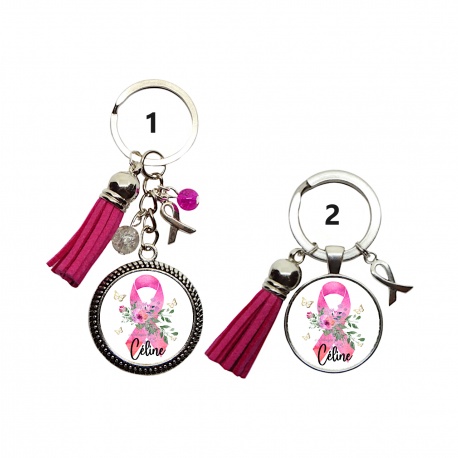 Porte clés Octobre Rose