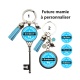 Porte clés future mamie formidable, qui déchire, géniale, pour la vie à personnaliser