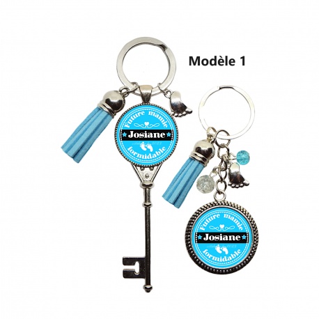Porte clés future mamie formidable, qui déchire, géniale, pour la vie à personnaliser