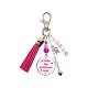 Porte clés ou bijou de sac "Je t'aime tata de tout mon coeur" personnalisable