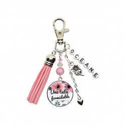 Votre prénom, Porte clés "Une tata formidable" personnalisable