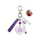 Porte clés recto-verso Je t'aime marraine personnalisable