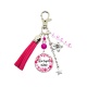 Porte clés ou bijou de sac "Une super nièce" personnalisable
