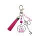 Porte clés ou bijou de sac "Soeur de coeur forever" personnalisable
