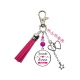 Porte clés ou bijou de sac "Soeurette forever" personnalisable