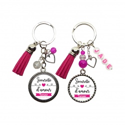 Porte clés "Soeurette d'amour forever"