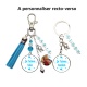 Porte clés recto verso Je t'aime tata  - Je t'aime tonton personnalisable