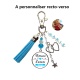 Porte clés "Marraine d'amour forever" personnalisable recto verso