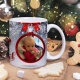 Mug céramique Joyeux Noël personnalisable avec votre photo