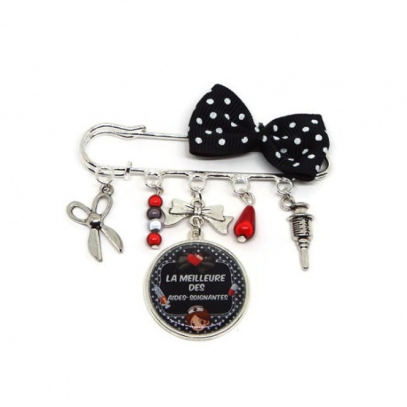 Broche "la meilleure des aides soignantes"