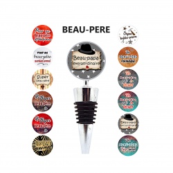 Bouchon de bouteille "Beau-père" 12 modèles au choix
