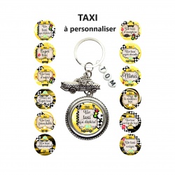 Porte clés taxi à personnaliser
