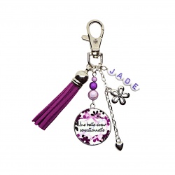 Porte clés ou bijou de sac "Une belle-soeur sensationnelle" personnalisable