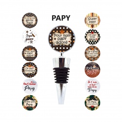 Bouchon de bouteille papy, 12 modèles au choix