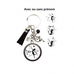 Porte clés ou bijou de sac fée personnalisé