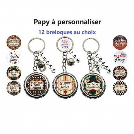 Porte clés papy personnalisable
