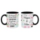 Mug céramique Le hasard nous a fait collègues, le plaisir et la vie nous ont fait amies personnalisable