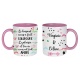 Mug céramique Le hasard nous a fait collègues, le plaisir et la vie nous ont fait amies personnalisable