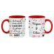 Mug céramique Le hasard nous a fait collègues, le plaisir et la vie nous ont fait amies personnalisable