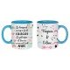 Mug céramique Le hasard nous a fait collègues, le plaisir et la vie nous ont fait amies personnalisable
