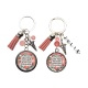 Porte clés "Une kiné adorable, admirable, formidable" personnalisable