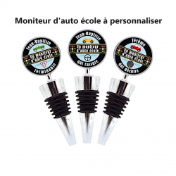 Bouchon de bouteille Moniteur Auto Ecole personnalisable