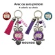 Porte clés "Pour une chouette nounou" personnalisable