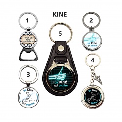 Porte clés, décapsuleur Kiné, texte au choix