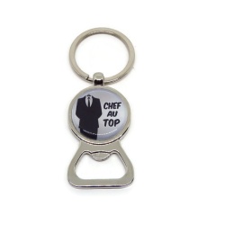 Porte clés décapsuleur "Chef au top"