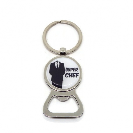 Porte clés décapsuleur "Super chef"