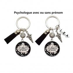 Porte clés  Je suis une psychologue qui déchire personnalisable