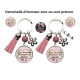 Porte clés demoiselle d'honneur personnalisable ou non au prénom de votre choix