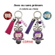 Porte clés "Pour une chouette copine" personnalisable